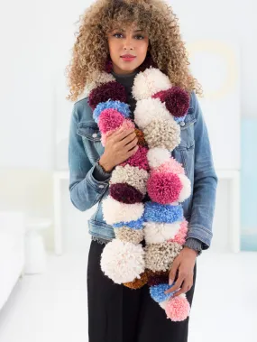 String Of Pom-Poms Scarf (Crafts)