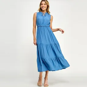 Summertime Breeze Tiered Midi Dress