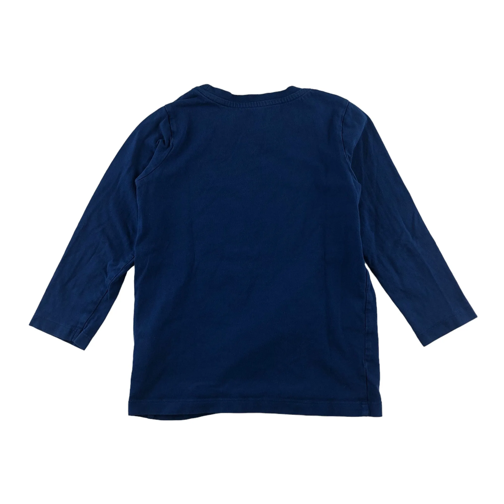 Tchibo t-shirt 5-6 years blue space rocket long sleeve cotton