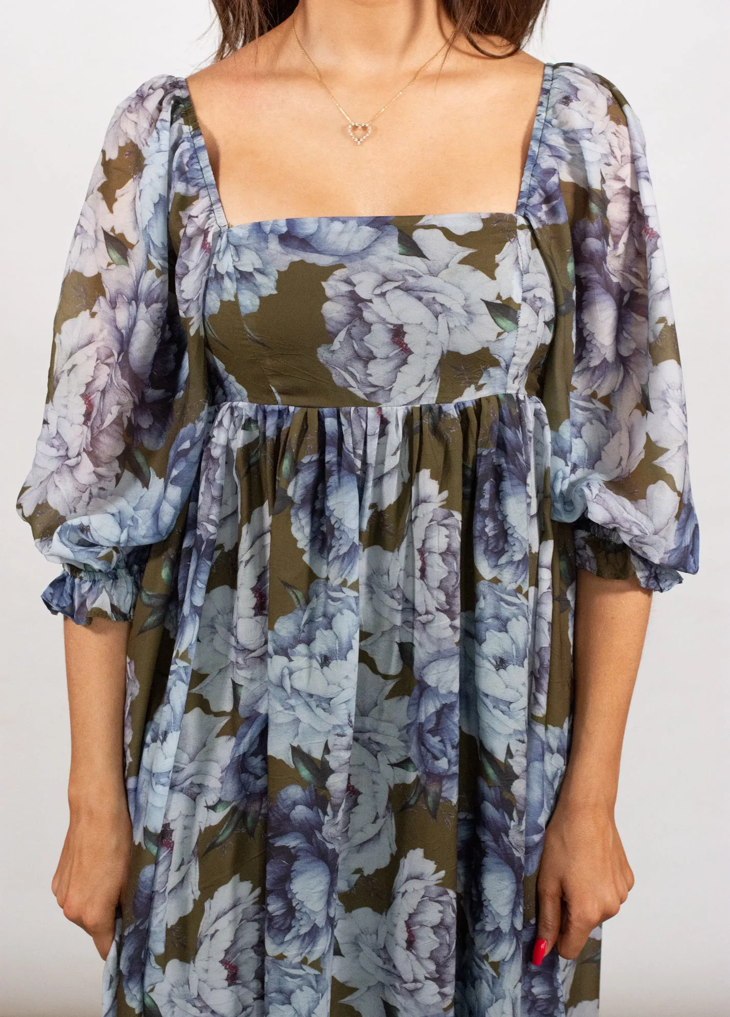 The Inspiration Floral Babydoll Maxi Dress