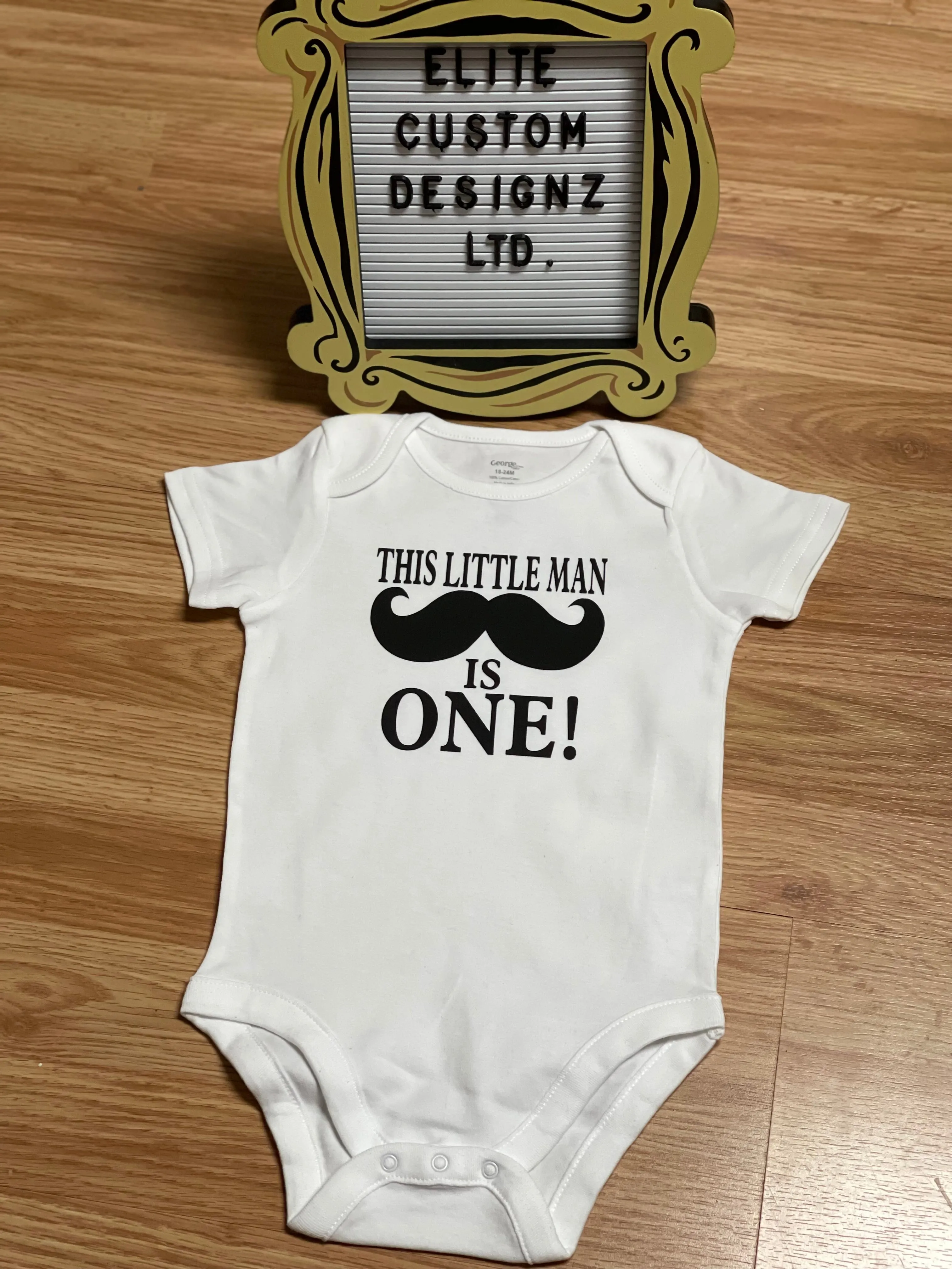 This Little Man Is One Onesie