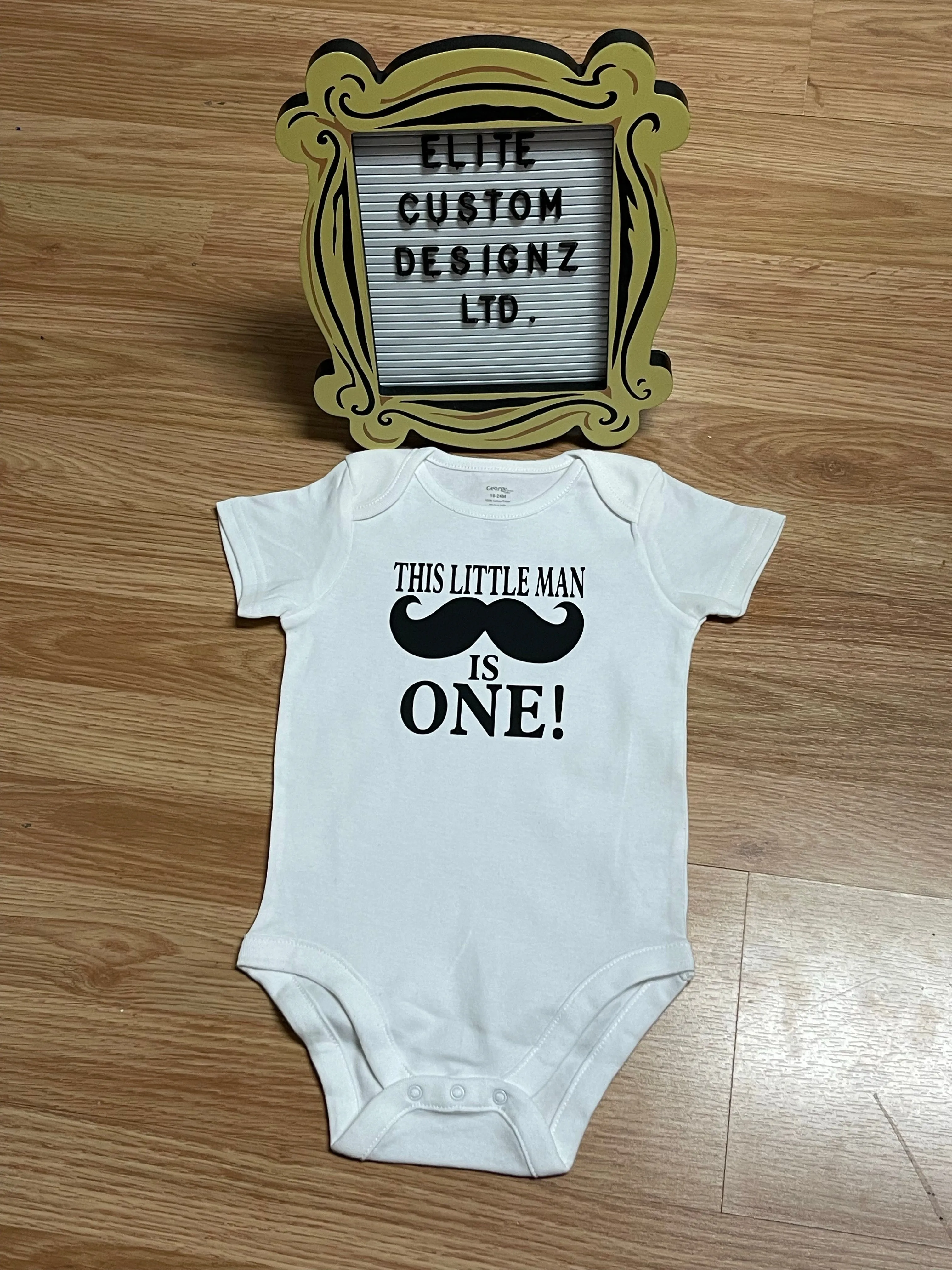 This Little Man Is One Onesie