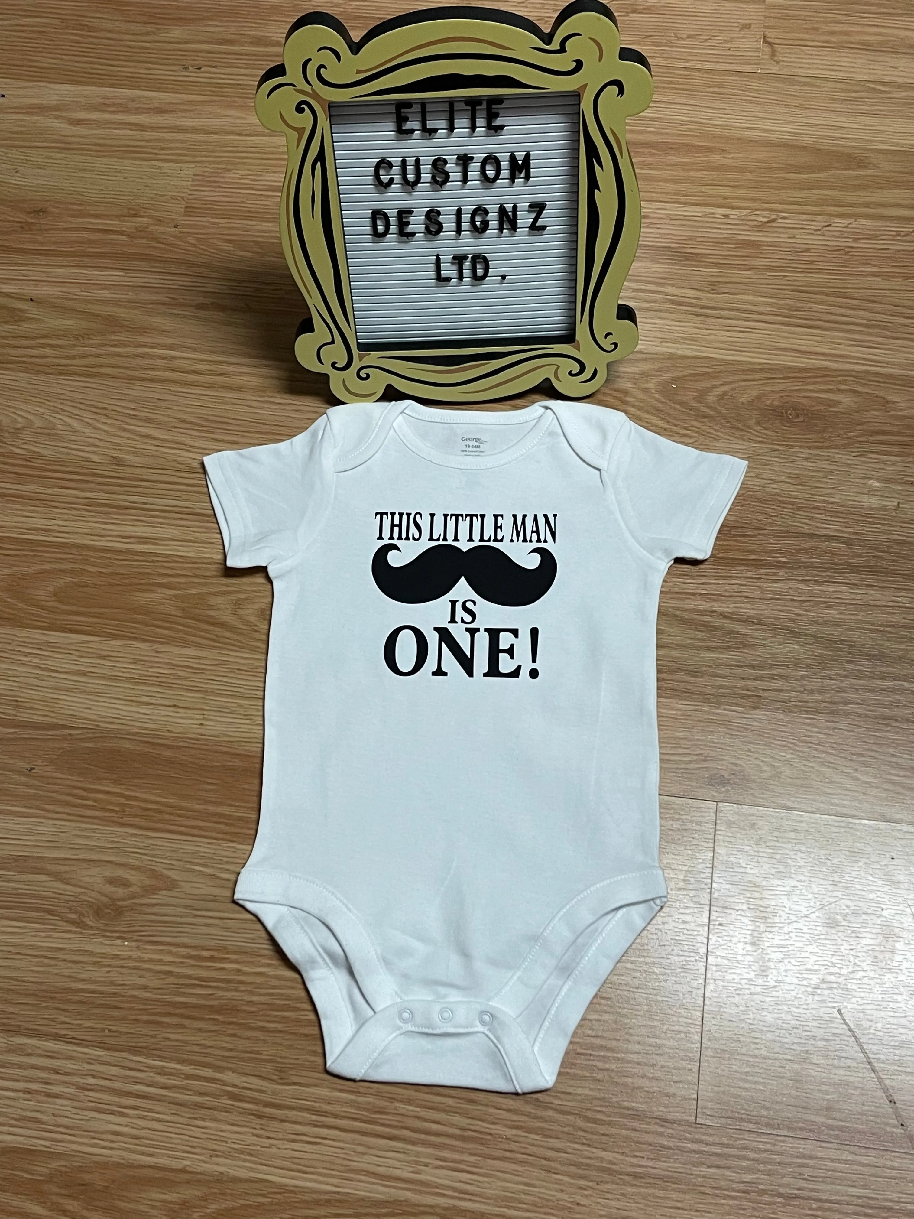 This Little Man Is One Onesie