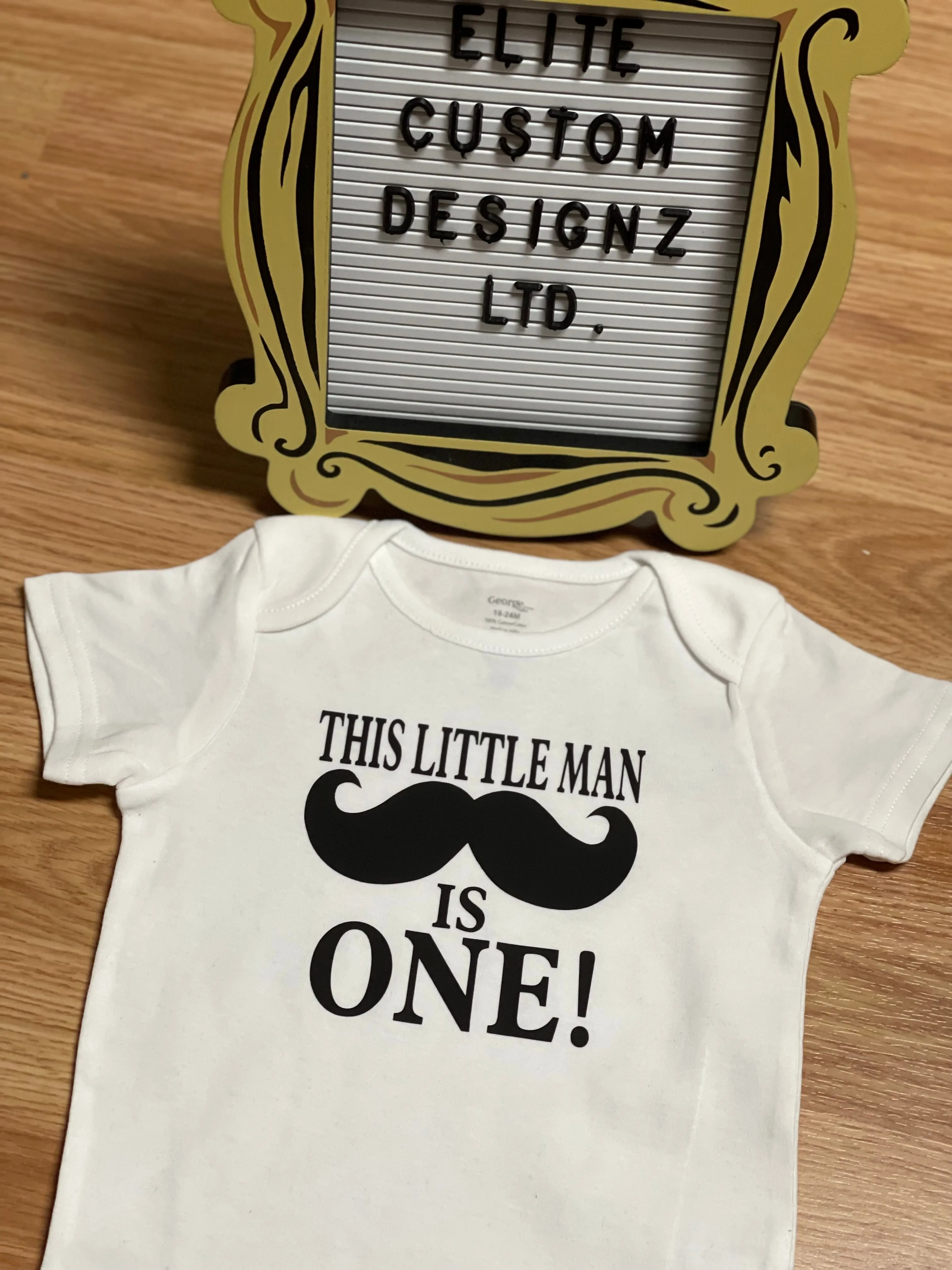 This Little Man Is One Onesie