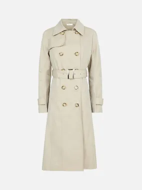 Tie Waist Double Breasted Trench Coat