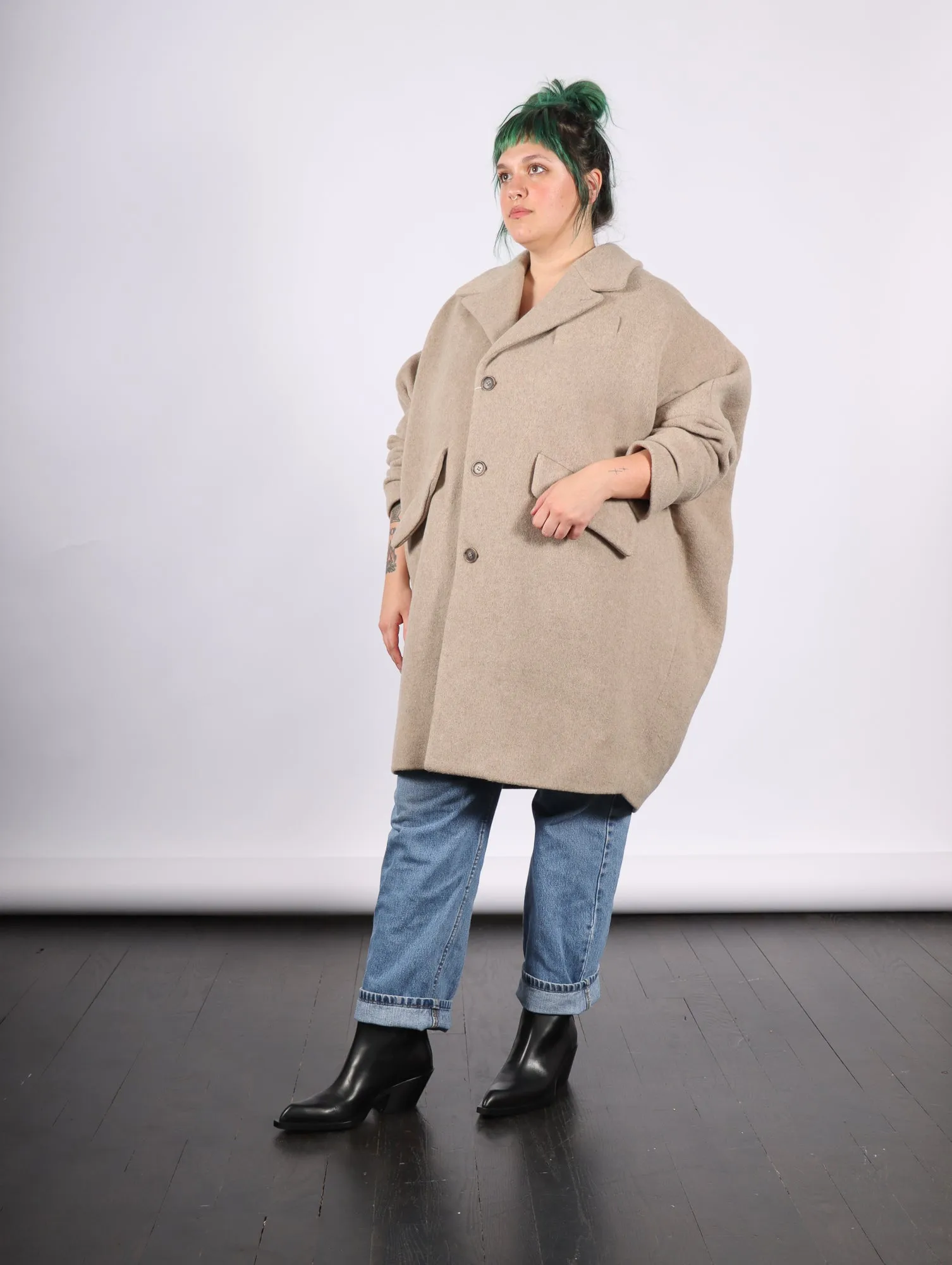 Trench Coat in Beige by MM6 Maison Margiela