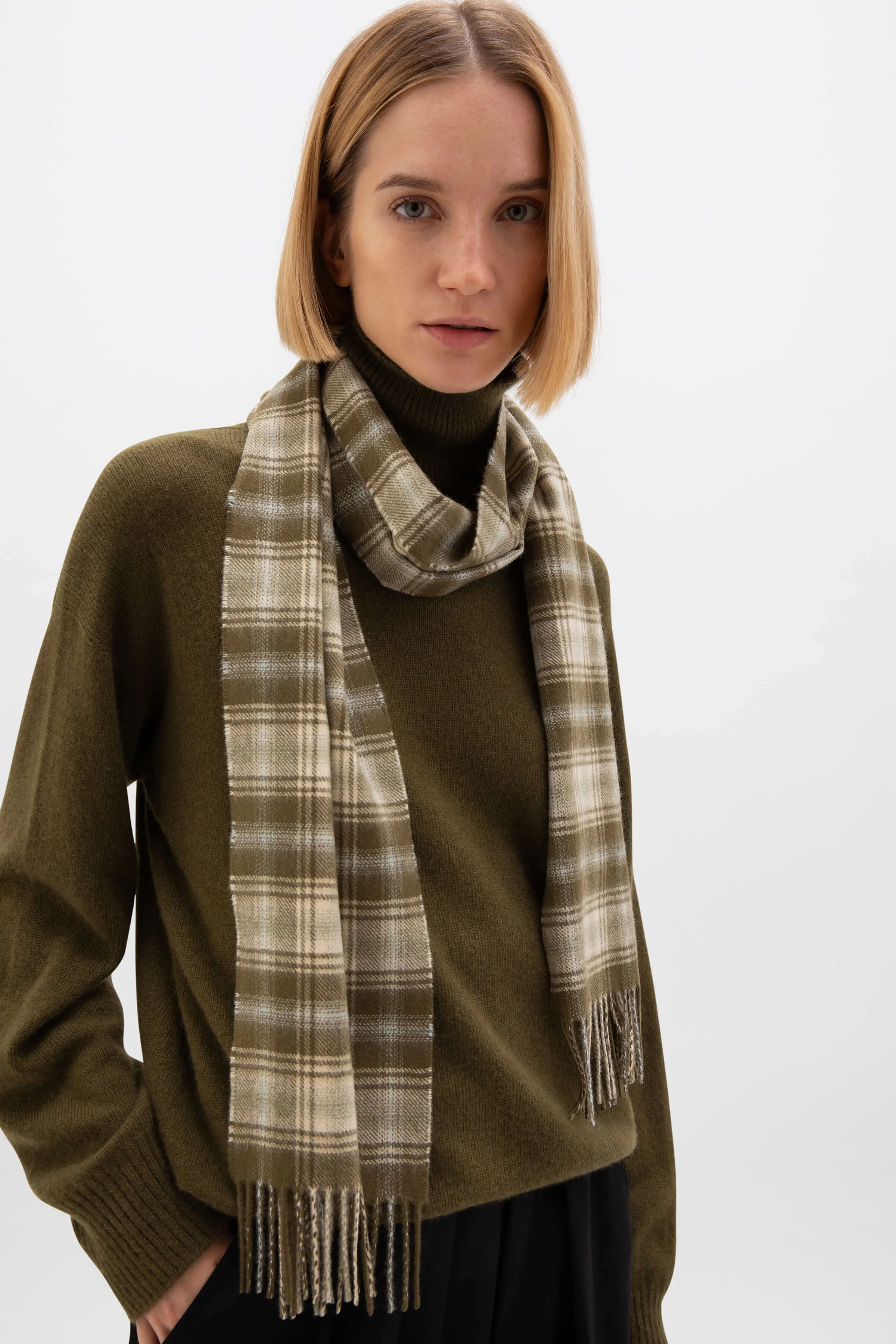 Tweed Cashmere Scarf