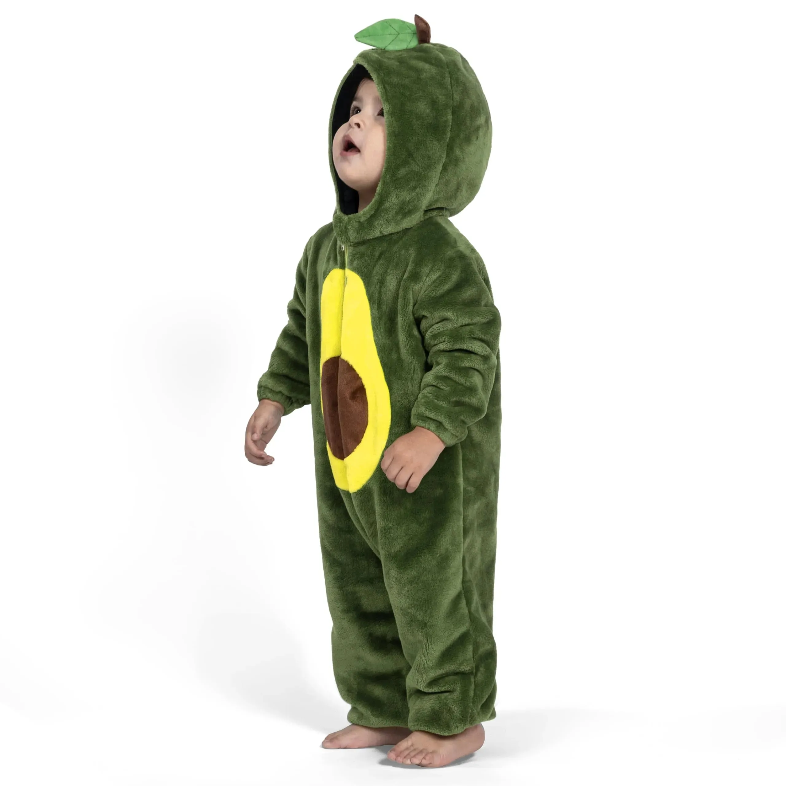 Unisex Baby Avocado Romper Green Fruit One-piece Pajama