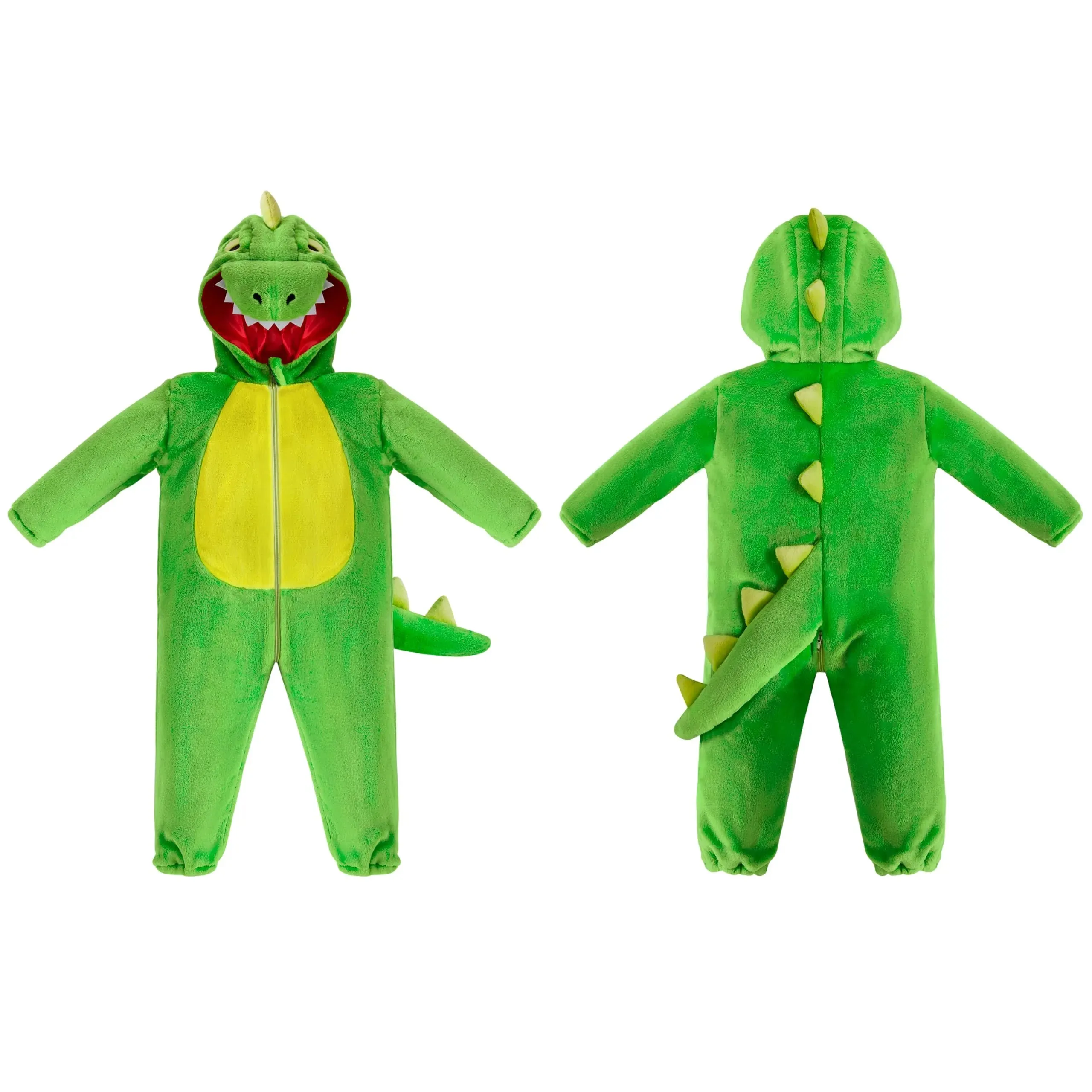 Unisex Baby Dinosaur Outfit Green Animal One-piece Pajama