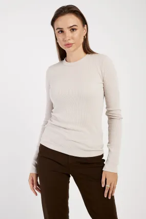 Verona Long Sleeve T-Shirt in Fog