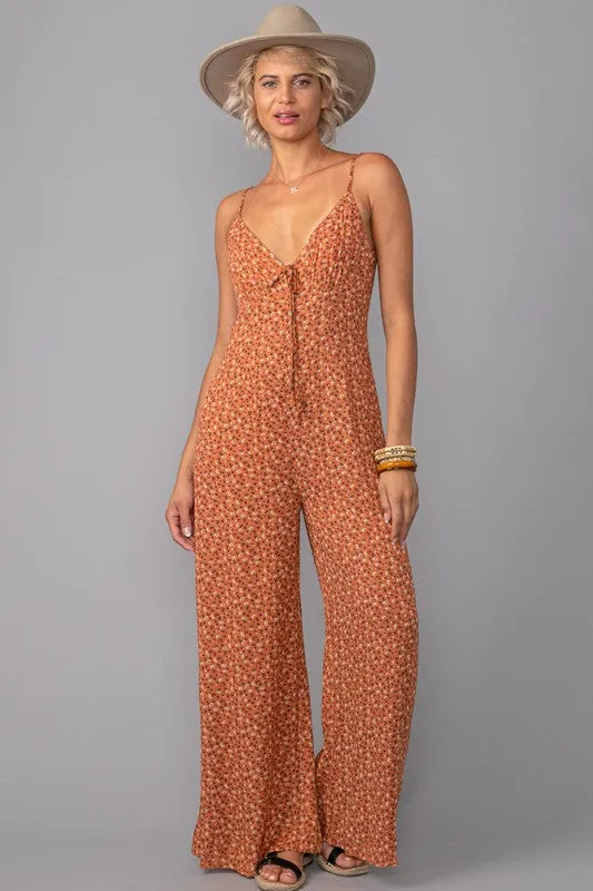 VINTAGE STYLE WIDE LEG JUMPSUIT