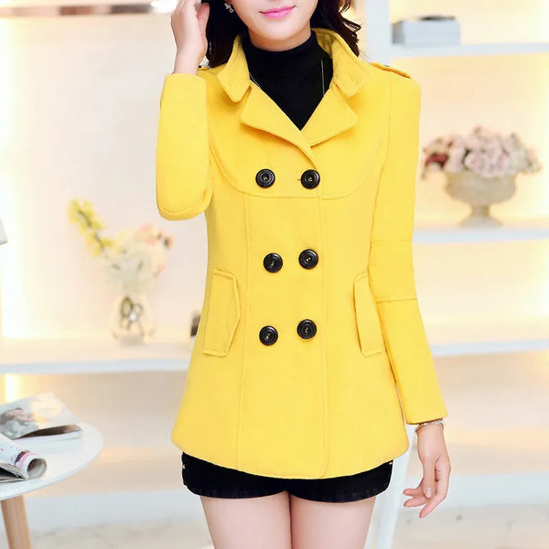 Warm Trench Coat of Cotton for Winter Season