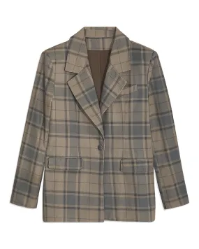 WeWoreWhat Oversized Blazer in Cool Plaid