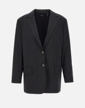 Women's Black Wool Blazer