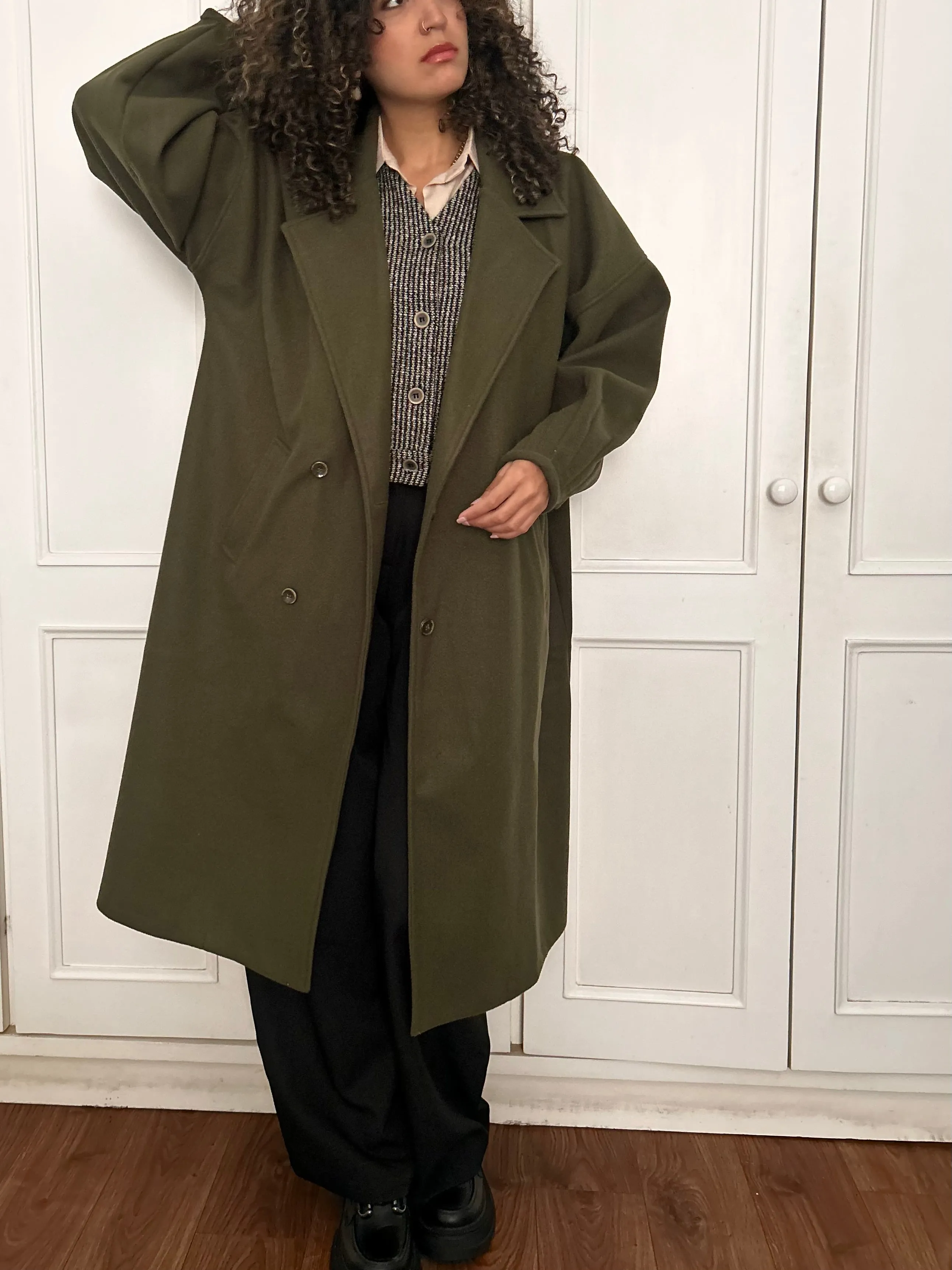 Wool Puffed Trench Coat