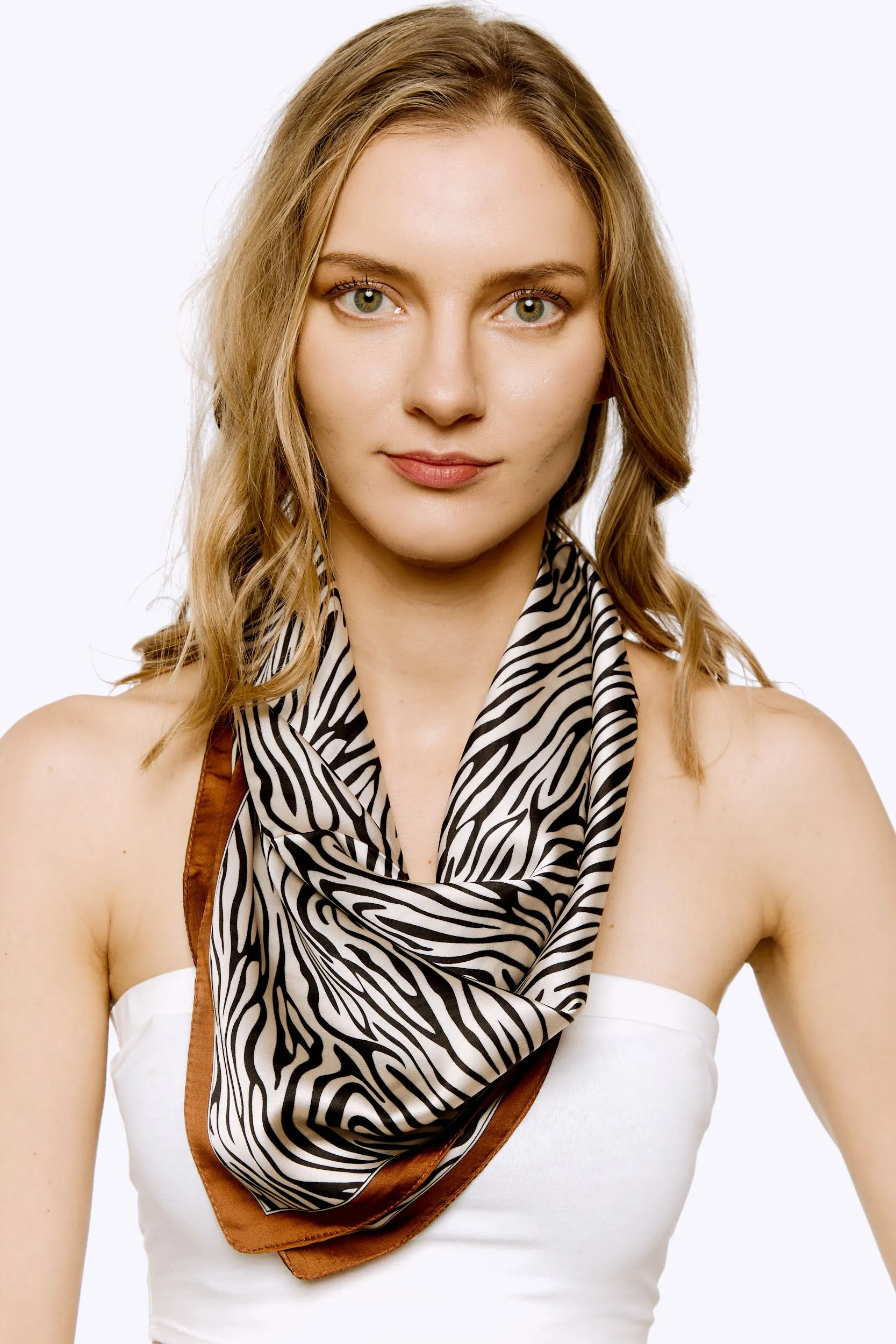 Zebra Print Neck Scarf