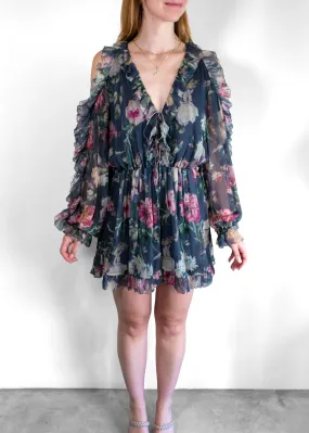 Zimmermann Silk Floral Print Romper