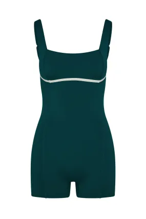 Zion Romper - Evergreen/Ivory